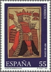 Stamps Spain -  ESPAÑA 1994 3319 Sello ** Museo de Naipes Rey de Copas Baraja de Cartas Española