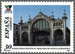 Stamps Spain -  ESPAÑA 1996 3444 Sello Nuevo Estructuras Metálicas Mercado Central Plaza de Lanuza Zaragoza MNH