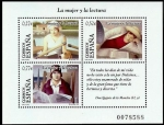 Sellos del Mundo : Europa : Espa�a : ESPAÑA 2004 4060 Sellos Nuevos HB La Mujer y la Lectura de Fabio Hurtado ** MNH