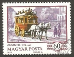 Stamps : Europe : Hungary :  historia de las carrozas de caballos