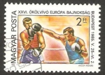 Stamps Hungary -  2974 - europeo de boxeo en Budapest
