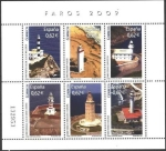Stamps Spain -  ESPAÑA 2009 4483 HB Sellos Nuevos Faros Españoles MNH
