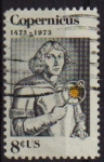 Sellos de America - Estados Unidos -  USA 1973 Scott 1488 Sello Personajes Astronomo Nicolas Copernico usado