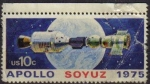 Stamps United States -  USA 1975 Scott 1569 Sello Proyecto Espacial Apolo Soyuz Regular Estado Michel 1179
