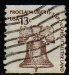 Sellos de America - Estados Unidos -  USA 1975 Scott 1595 Sello Campanas de Libertad Anunciar la Libertad por el Mundo usado