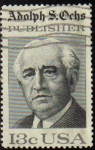 Stamps United States -  USA 1976 Scott 1700 Sello Personajes Periodista Adolph S. Ochs usaod