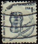 Sellos de America - Estados Unidos -  USA 1977 Scott 1581 Sello Elecciones La Capacidad de Escribir la raiz de la democracia usado