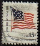 Stamps United States -  USA 1978 Scott 1598 Sello Bandera Americana Tierra de Libertad Patria de Valientes udado