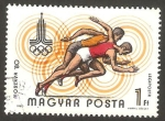 Sellos de Europa - Hungr�a -  olimpiadas de moscu, atletismo