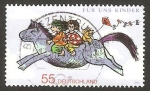Sellos de Europa - Alemania -  dibujo de niños a caballo