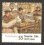 Stamps Germany -  heinrich zille, dibujante y fotógrafo