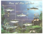 Stamps : America : Peru :  Peces Del Mar de Peru, Scott # 1413