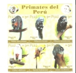 Sellos del Mundo : America : Per� : Primates DelPeru, Scott # 1338