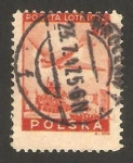 Stamps Poland -  avión dakota sobrevolando varsovia