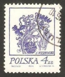Stamps : Europe : Poland :  2141 - Flores azules