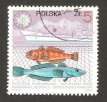 Stamps : Europe : Poland :  peces de la Antártida