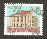 Sellos de Europa - Polonia -  3959 - Teatro de Katowice