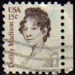 Stamps United States -  USA 1980 Scott 1822 Sello Dolly Payne Todd Madison Esposa del Presidente James Madison usado