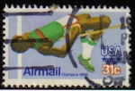 Stamps United States -  USA 1980 Scott C97 Sellos Juegos Olimpicos Moscu Salto de Altura usado