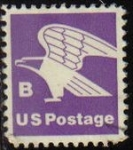 Stamps United States -  USA 1981 Scott U592 Sello Fauna Aves de Rapiña Aguila Eagle usado