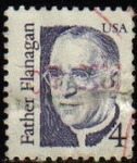 Stamps United States -  USA 1986 Scott 2171 Sello Edward Joseph Flanagan Fundador La Ciudad de los Muchachos usado