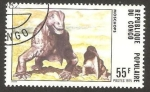 Stamps Republic of the Congo -  animal prehistórico, moschops
