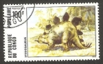 Stamps Republic of the Congo -  animal prehistorico, stegosaurus