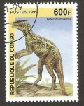 Sellos del Mundo : Africa : Rep�blica_del_Congo : animal prehistórico, heterodontosaurus