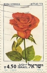 Stamps Asia - Israel -  ROSA HYBRIDA