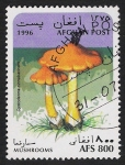 Stamps Asia - Afghanistan -  SETAS-HONGOS: 1.100.016,00-Cystoderma cinnabarinum