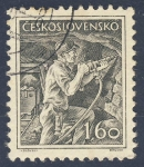 Sellos de Europa - Checoslovaquia -  minero