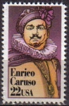Stamps United States -  USA 1987 Scott 2250 Sello Nuevo Personajes Tenor Enrico Caruso (25/02/1873-02/08/1921)