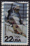 Stamps United States -  USA 1988 Scott 2369 Sello Juegos Olimpicos Invierno Ski usado