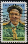 Stamps United States -  USA 1988 Scott 2377 Sello Francis De Sales Ouimet Ganador US Open Golf 1913 usado