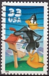 Stamps United States -  USA 1999 Scott3306 Sello Warner Bros Pato Lucas usado 33c