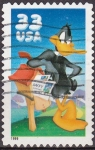 Stamps United States -  USA 1999 Scott3306 Sello Warner Bros Pato Lucas usado 33c