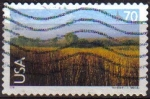 Stamps United States -  USA 2001 Michel3442 Sello Paisaje Nebraska usado