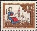 Stamps Germany -  ALEMANIA BERLIN 1964 Scott 9NB25 Sello Nuevo Escenas de La Bella Durmiente