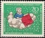 Stamps Germany -  ALEMANIA BERLIN 1964 Scott 9NB26 Sello Nuevo Escenas de La Bella Durmiente