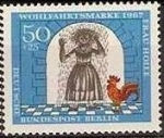 Stamps Germany -  ALEMANIA BERLIN 1964 Scott 9NB28 Sello Nuevo Escenas de La Bella Durmiente