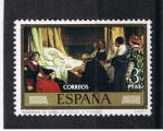 Stamps Spain -  Edifil  2205   Pintores   Eduardo Rosales y Martín  Día del Sello. Marco dorado  