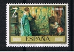 Stamps Spain -  Edifil  2208   Pintores   Eduardo Rosales y Martín  Día del Sello. Marco dorado  