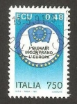 Stamps Italy -  entrada en Europa