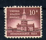 Stamps United States -  Independence hall