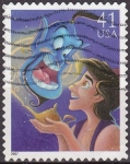 Stamps United States -  USA 2007 Sello Disney Aladin usado 41c