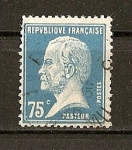 Stamps : Europe : France :  Efigie de Pasteur./ Variedad de Color.