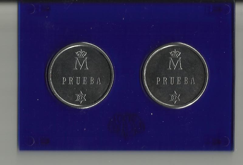 Asi nace una moneda./ Pruebas / Reverso.