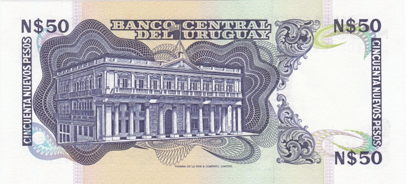 BILLETE DE URUGUAY -Artigas