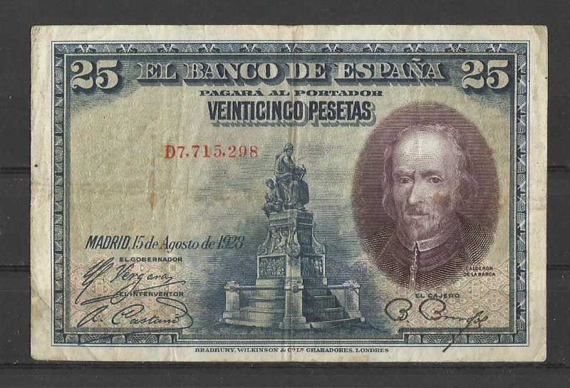 Segunda Republica./ Emision 15 agosto 1928