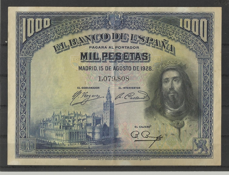 Segunda Republica./ Emision 15 agosto 1928